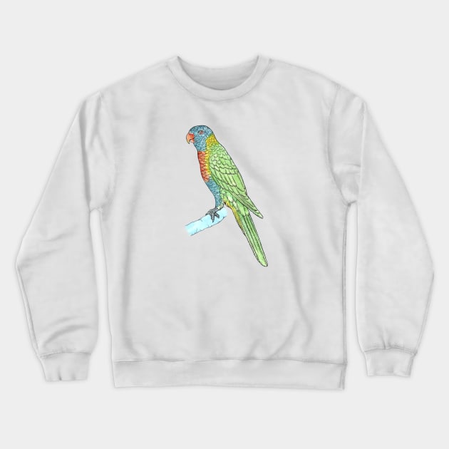 Rainbow Lorikeet Crewneck Sweatshirt by bangart